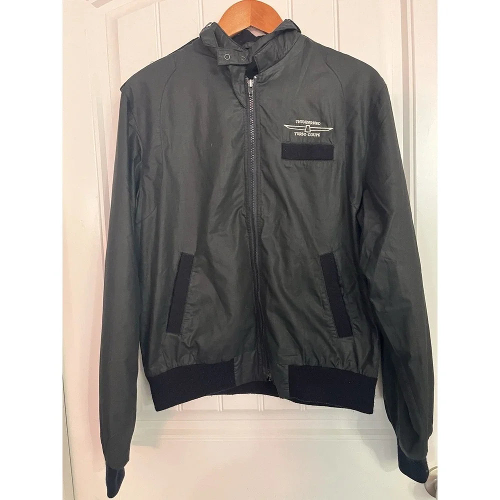 Upstream Racing Division Jacket Thunderbird Coupe Windbreaker Large Vintage 355